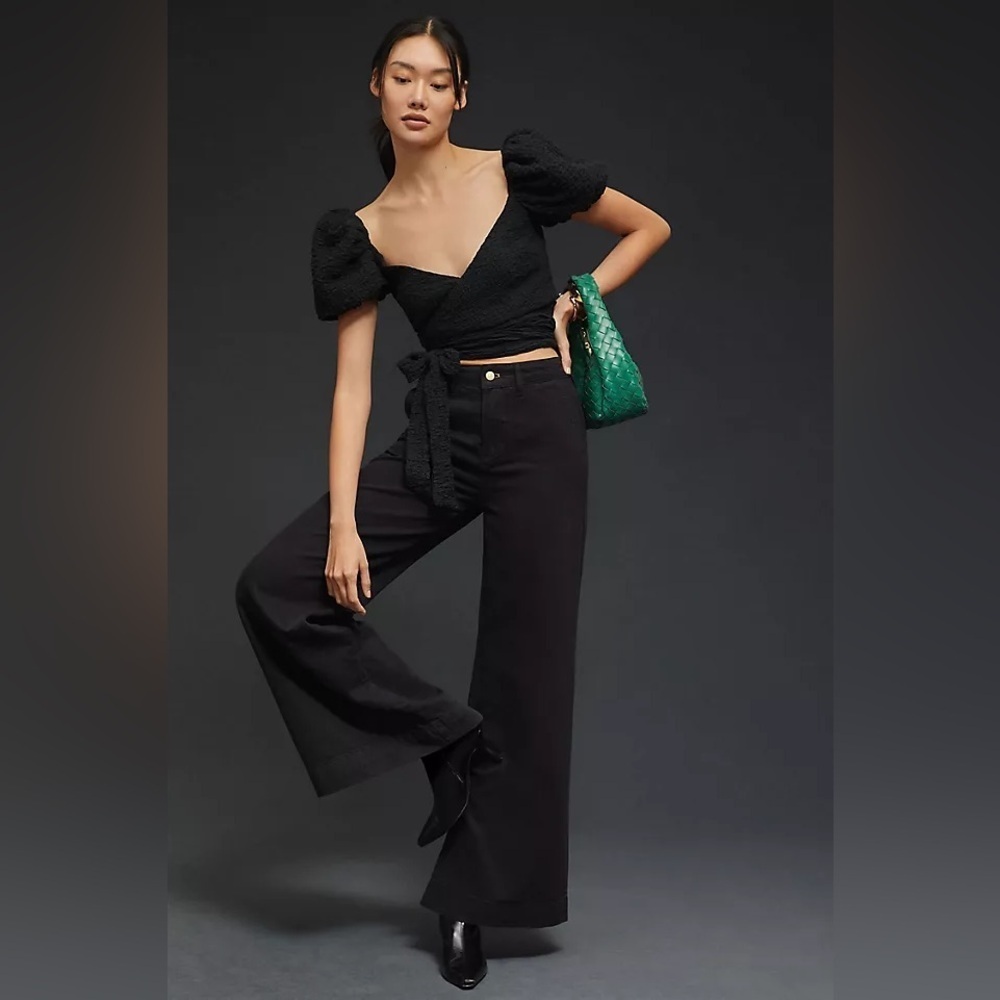 Anthropologie Pilcro Wide Leg High-Rise Jeans